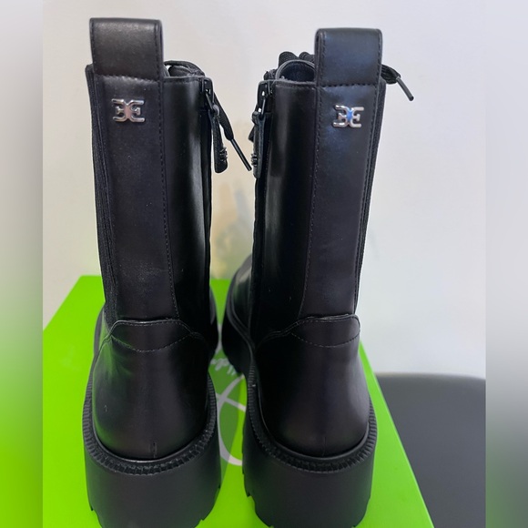 Sam Edelman Black Lace-Up Combat Boots/ Brand New - Picture 5 of 10